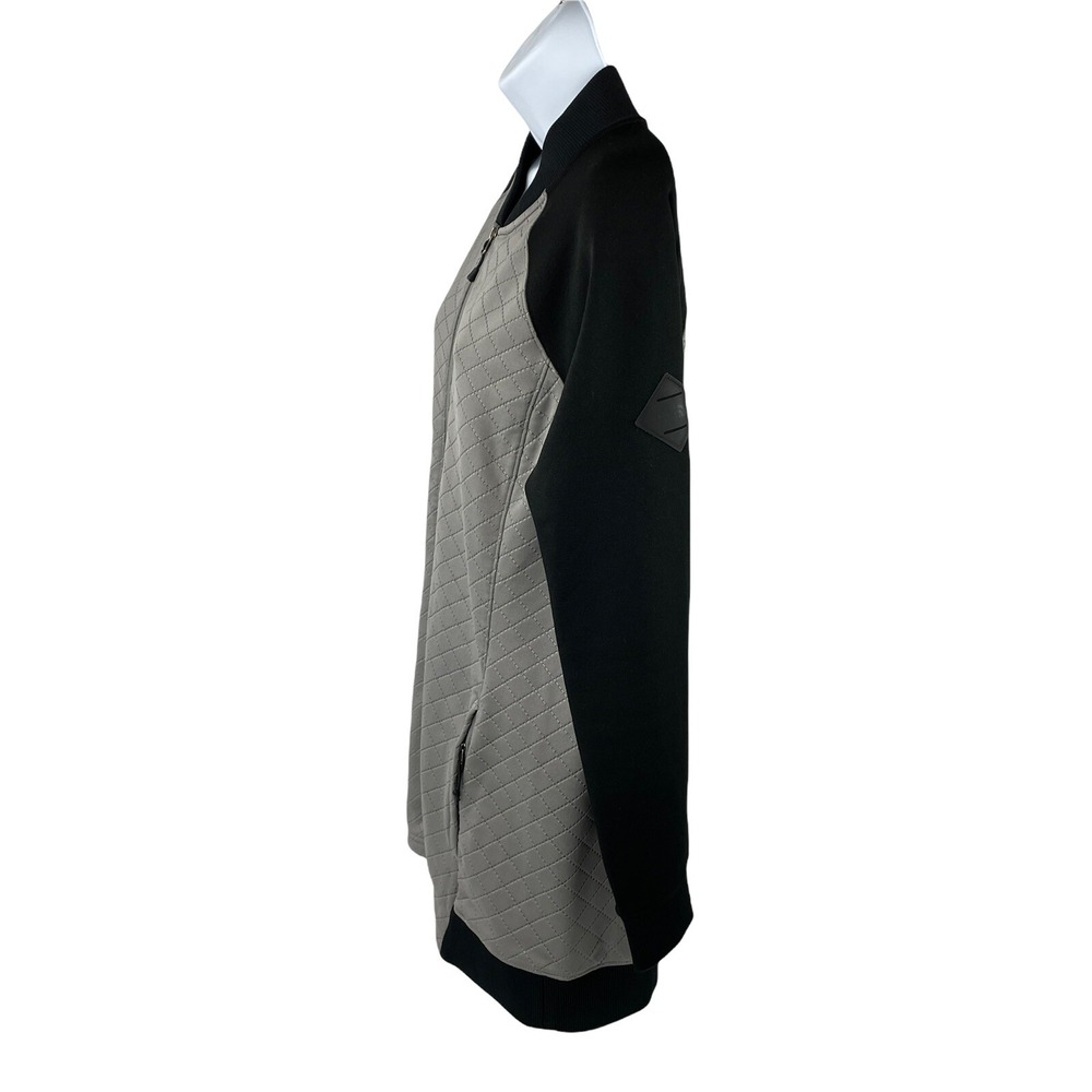 Vintage The North Face Jacket Womens Large Gray‎ Black Full Zip Pockets Quilted - Picture 2 of 11